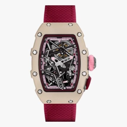 Richard Mille RM 07-04 Creamy White Automatic Sport 30.50mm X 44.95mm Quartz TPT Burgundy Fabric Straps Ladies Watch