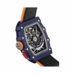 Richard Mille RM 07-04 Navy Blue Automatic Sport 30.50mm X 44.95mm Quartz TPT Orange Fabric Straps Ladies Watch