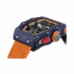 Richard Mille RM 07-04 Navy Blue Automatic Sport 30.50mm X 44.95mm Quartz TPT Orange Fabric Straps Ladies Watch