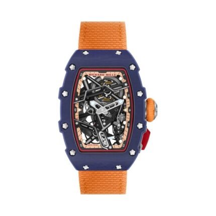 Richard Mille RM 07-04 Navy Blue Automatic Sport 30.50mm X 44.95mm Quartz TPT Orange Fabric Straps Ladies Watch