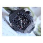 Richard Mille RM 11-02 CA NTPT Americas Edition 50mm x 42.7mm Carbon White Rubber Straps Men's Watch
