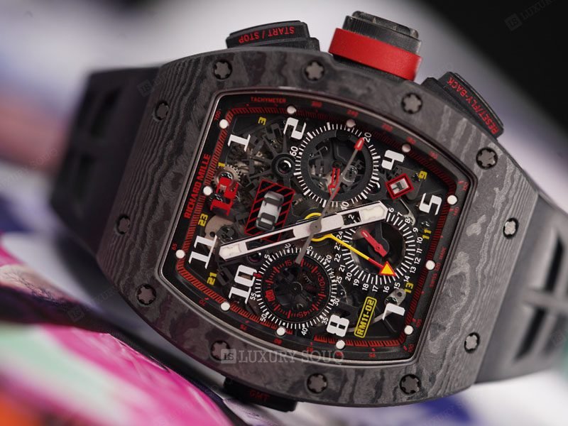 Richard Mille RM 11-02 CA TPT RMS GMT Flyback Chronograph 12th Anniversary 1st Boutique Edition Black Rubber Straps Men's Watch Richard Mille RM 11-02 CA TPT RMS GMT Flyback Chronograph 12th Anniversary 1st Boutique Edition Black Rubber Straps Men's Watch