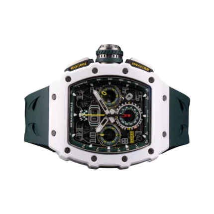 Richard Mille RM 11-03 Le Mans Classic White Carbon Ceramic Skeleton Dial 40mm Men's Watch - Luxury Souq