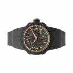 Richard Mille RM 33-02 RG CA Round Automatic Extra Thin 41.8mm Carbon TPT Black Rubber Straps Men's Watch