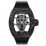 Richard Mille RM 52-06 Mask Black Carbon Tourbillon 42mm Black Rubber Straps Men's Watch