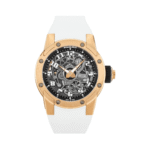 Richard Mille RM 63-01 Dizzy Hands Skeleton Automatic Winding 46mm 18k Rose Gold & Titanium Black Rubber Strap Men's Watch