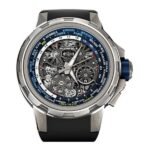 Richard Mille RM 63-02 TI Automatic Winding Worldtimer 47mm Titanium Black Rubber Straps Men's Watch