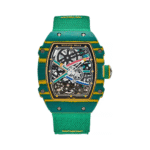 Richard Mille RM 67-02 CA-FQ Automatic Extra Flat Wayde Van Niekerk Green Elastic Straps Unisex Watch