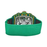 Richard Mille RM 67-02 CA-FQ Automatic Extra Flat Wayde Van Niekerk Green Elastic Straps Unisex Watch