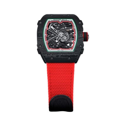 Richard Mille RM 67-02 Extra Flat Italy Carbon TPT Red Green Skeleton Dial 38mm Unisex Watch - Luxury Souq