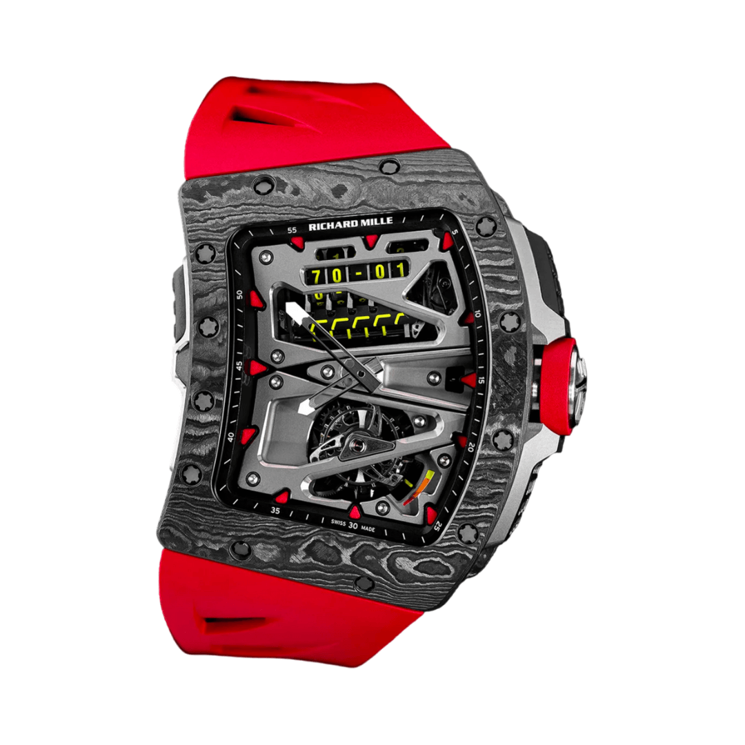 Richard Mille RM 70-01 Tourbillon Alain Prost Skeleton Dial Limited Edition 49.48MM Carbon TPT Red Rubber Straps Men's Watch Richard Mille RM 70-01 Tourbillon Alain Prost Skeleton Dial Limited Edition 49.48MM Carbon TPT Red Rubber Straps Men's Watch