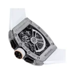 Richard Mille RM 72-01 Lifestyle Flyback Chronograph White Gold Diamond Bezel Skeleton Dial 47mm Men's Watch - Luxury Souq