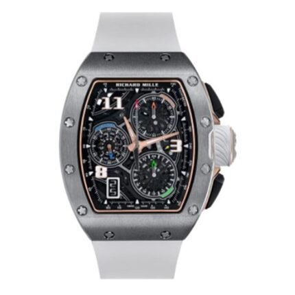 Richard Mille RM 72-01 TI Automatic Winding Lifestyle Flyback Chronograph 38.4mm X 47.3mm Titanium White Rubber Straps Unisex Watch