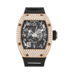 Richard Mille RM010 AH RG Rose Gold Diamond Bezel Skeleton Dial