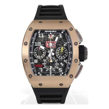 Richard Mille RM011 AJ RG Felipe Massa Automatic Flyback Chronograph 18kt Rose Gold and Titanium Men's Watch
