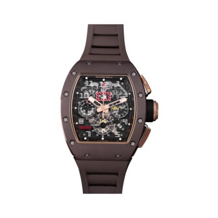 Richard Mille RM011 AO RG NS Felipe Massa Brown Silicon Nitride with Rose Gold & Titanium 40mm Skeleton Dial Men's Watch - Luxury Souq