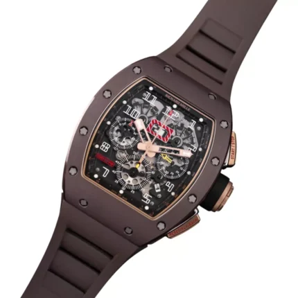 Richard Mille RM011 AO RG NS Felipe Massa Brown Silicon Nitride with Rose Gold & Titanium 40mm Skeleton Dial Men's Watch - Luxury Souq
