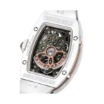 Richard Mille RM07-01 White Ceramic White Rubber Straps