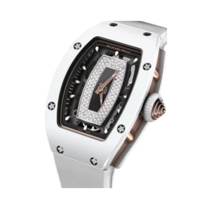 Richard Mille RM07-01 White Ceramic White Rubber Straps