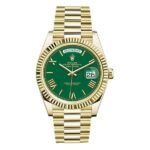 Rolex Day-Date 228238 Grrp 40Mm 18Kt Yellow Gold Green Dial - Luxury Souq