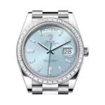 Rolex Day Date 228396TBR Automatic Platinum Baguette Bezel