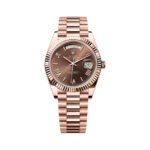 Rolex Day-Date 40 228235 CHORP Rose Gold 40mm Chocolate Dial Men's Watch - Luxury Souq