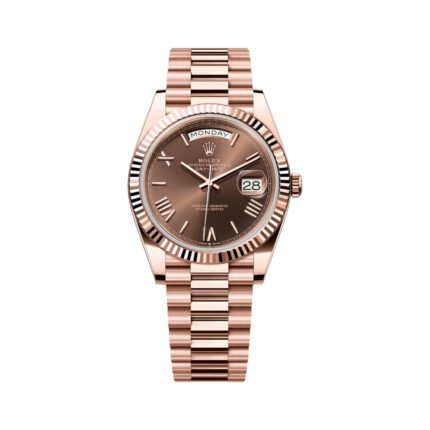 Rolex Day-Date 40 228235 CHORP Rose Gold 40mm Chocolate Dial Men's Watch - Luxury Souq
