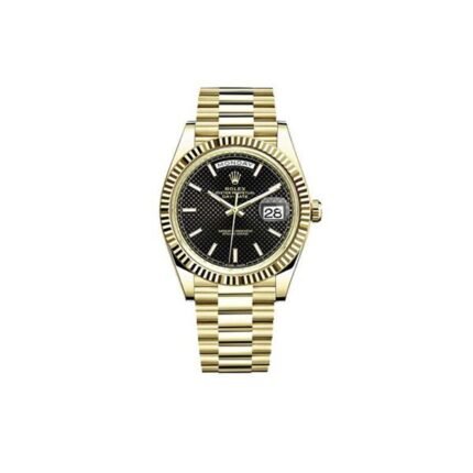 Rolex Day-Date 40Mm 18Kt Yellow Gold With Fluted Bezel Automatic Men'S Watch - Luxury Souq