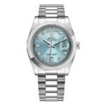 Rolex Day Date Ii 218206 Ice Blue Diamond Platinum 41Mm President Bracelet Men'S Watch - Luxury Souq
