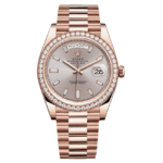 Rolex Day-Date m228345rbr-0007 Oyster Everose Gold And Diamonds Men's Watch