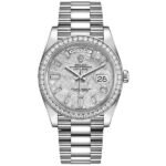 Rolex Day-Date m228349rbr-0040 40mm  Meteorite Diamond Dial Men's Watch