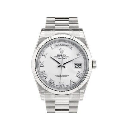 Rolex President Day-Date White Gold Men'S Watch - Luxury Souq