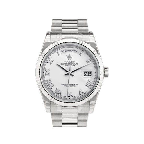 Rolex President Day-Date White Gold Men'S Watch - Luxury Souq Rolex President Day-Date White Gold Men'S Watch - Luxury Souq